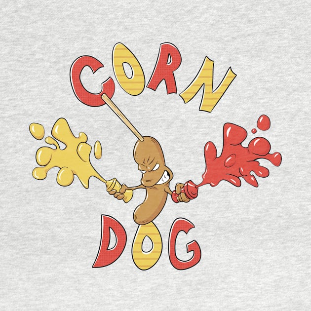 angry corndog by ruben